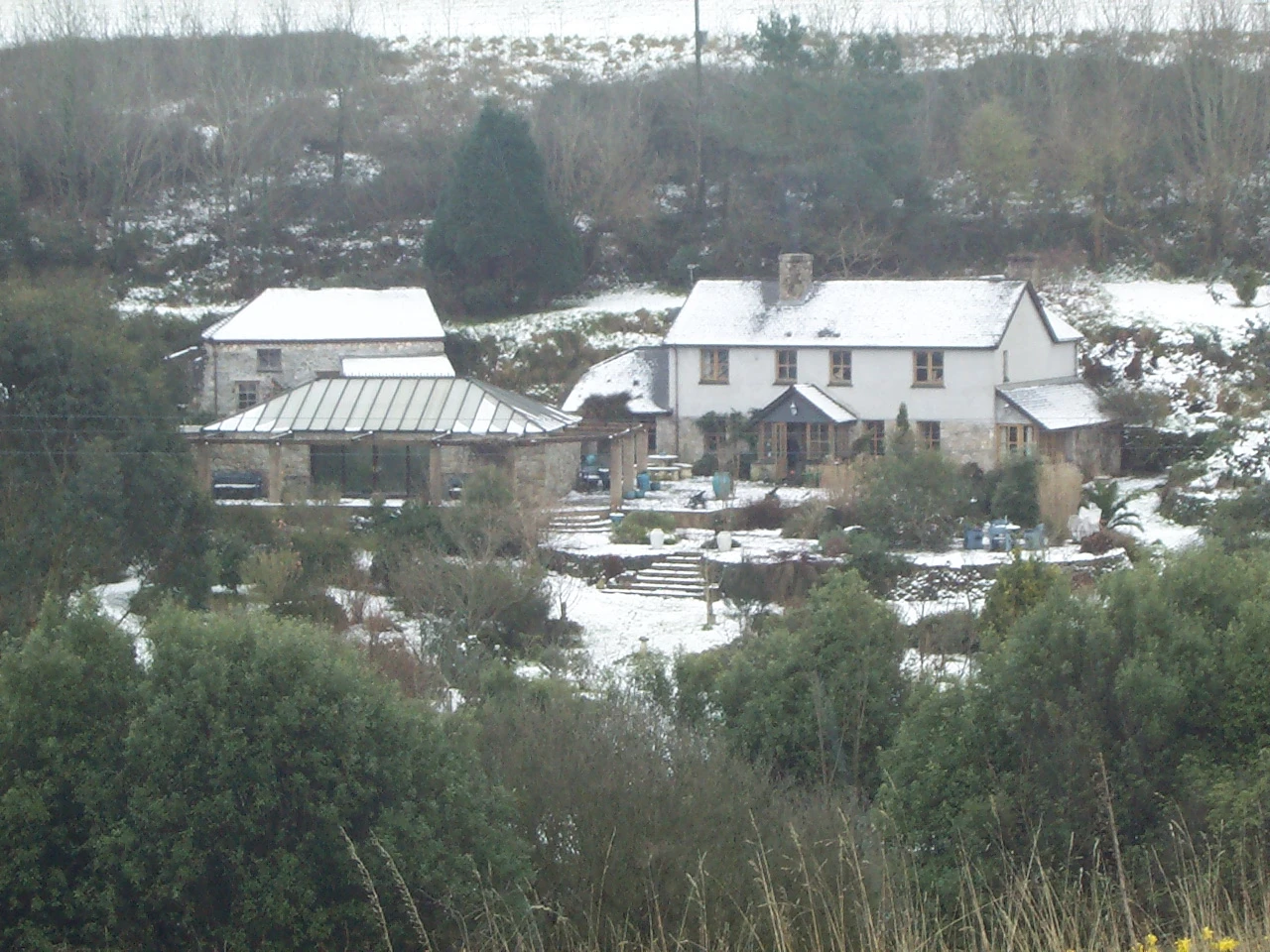 Mill image with snow